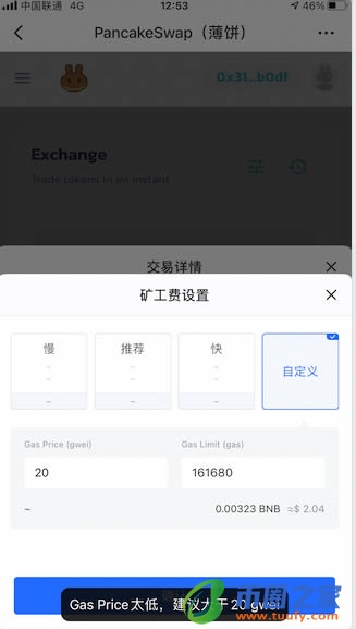在TP钱包的pancake购买项目教程插图15