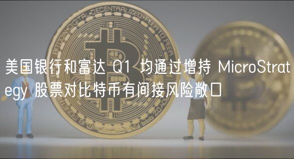 美国银行和富达 Q1 均通过增持 MicroStrategy 股票对比特币有间接风险敞口