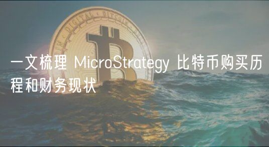 一文梳理 MicroStrategy 比特币购买历程和财务现状