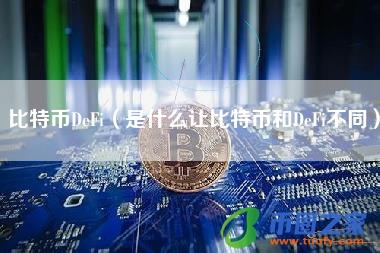 比特币DeFi（是什么让比特币和DeFi不同）