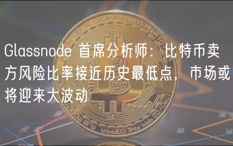Glassnode 首席分析师：比特币卖方风险比率接近历史最低点，市场或将迎来大波动