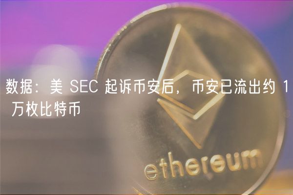 数据：美 SEC 起诉币安后，币安已流出约 1 万枚比特币