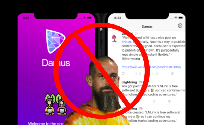 Jack Dorsey推广的Damus遭苹果商店下架!比特币小费功能违反规则