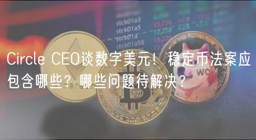 Circle CEO谈数字美元！稳定币法案应包含哪些？哪些问题待解决？
