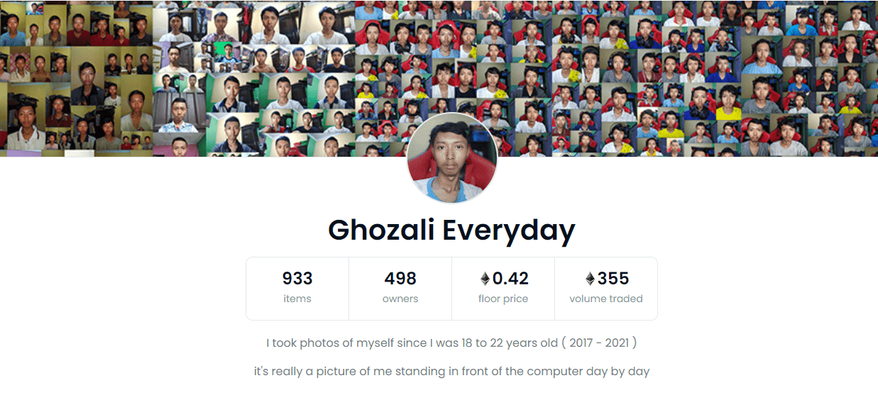 Indonesian Boy Ghozali Makes Bank Selling a Thousand Selfies as NFTs on OpenSea