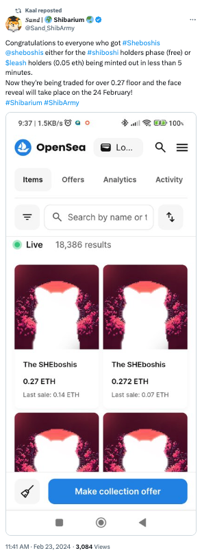 柴犬币SHIB售空20000个Sheboshi NFT，投资者应该担心死亡交叉吗？