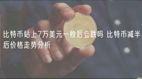 比特币站上7万美元一枚后会跌吗 比特币减半后价格走势分析