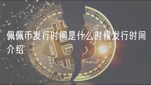 佩佩币发行时间是什么时候发行时间介绍