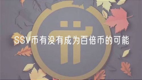 SSV币有没有成为百倍币的可能