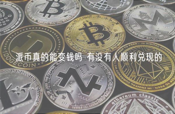 派币真的能变钱吗 有没有人顺利兑现的