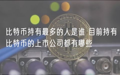 比特币持有最多的人是谁 目前持有比特币的上市公司都有哪些