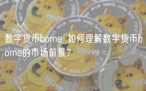 数字货币bome_如何理解数字货币bome的市场前景？
