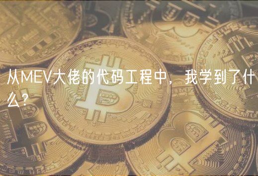 从MEV大佬的代码工程中，我学到了什么？