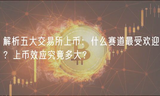 解析五大交易所上币:什么赛道最受欢迎?上币效应究竟多大?