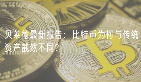 贝莱德最新报告:比特币为何与传统资产截然不同?