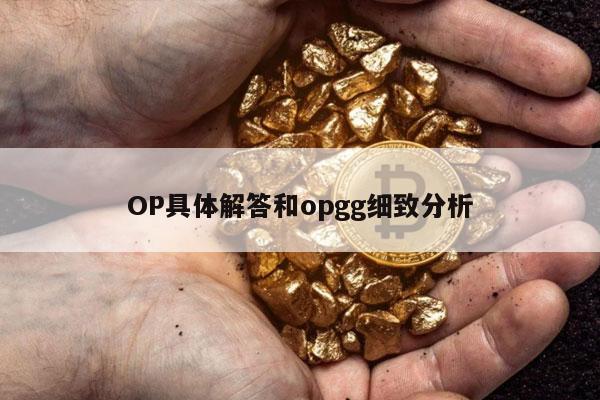OP具体解答和opgg细致分析