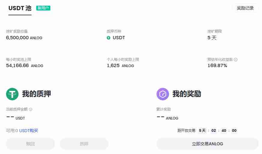Gate.io LaunchPool新用户ANLOG币质押奖励活动参与方式