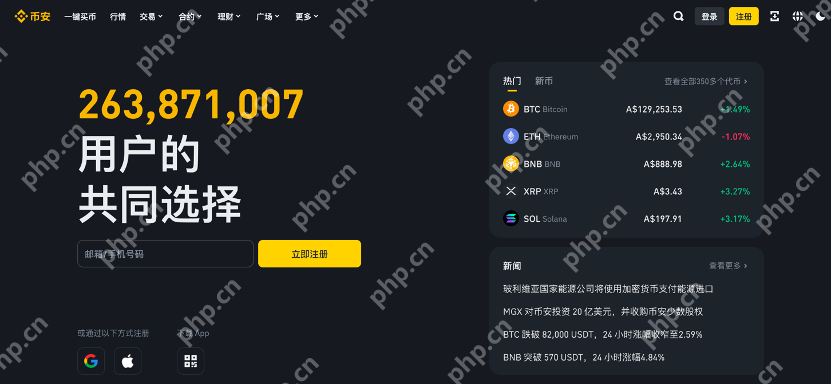 binance交易平台官网网址 币安交易入口虚拟币交易所app